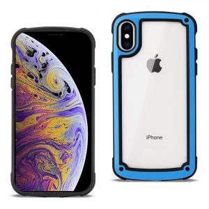 Reiko APPLE IPHONE X Heavy Duty Rugged Shockproof Full Body Case In Blue